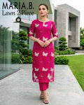 Maria.B. Butterfly Lawn 2-Piece Unstitched Suit